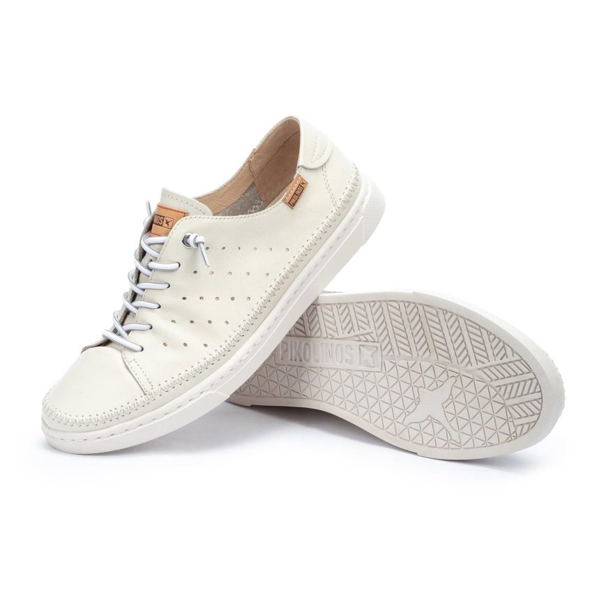 Men's Pikolinos ALICANTE Sneakers Cream | NZ CQ81329